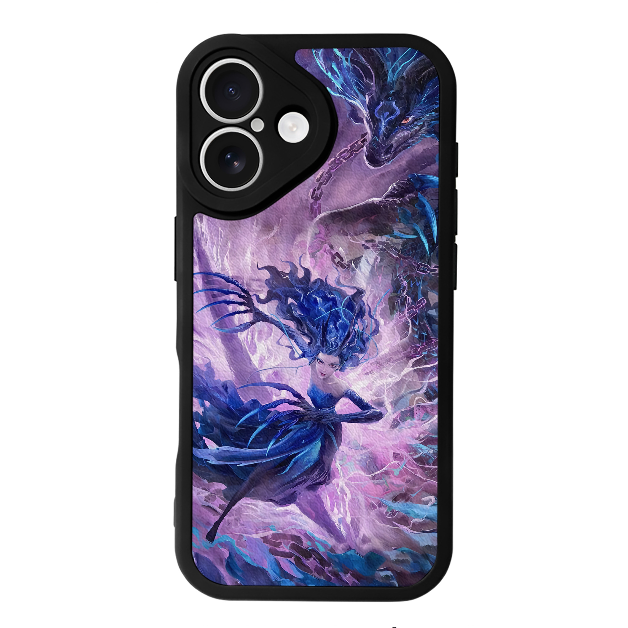 （画像用） Ne Zha 2 ナタ 魔童の大暴れ 【iPhone 16シリーズ対応】シリコンスマホケース（レザー調） 材質：シリコン